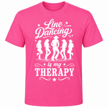 Line Dance Line Dancing Is My Therapy T-shirt